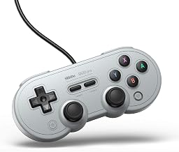 8Bitdo Sn30 Pro USB Wired Gamepad for Switch, Windows & Raspberry Pi(Gray Edition) - Image 1