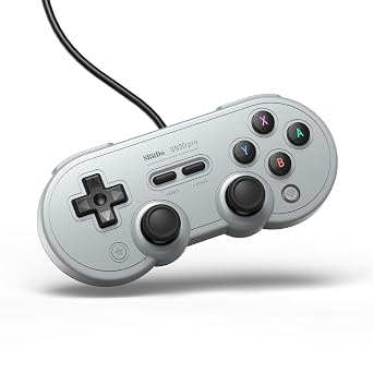 8Bitdo Sn30 Pro USB Wired Gamepad for Switch, Windows & Raspberry Pi(Gray Edition)