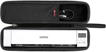 XANAD Hard Case for Brother DS-640 or DS-740D or DS-940DW or DS-720D or Doxie Go SE Wireless Document Photo Scanner(Black)
