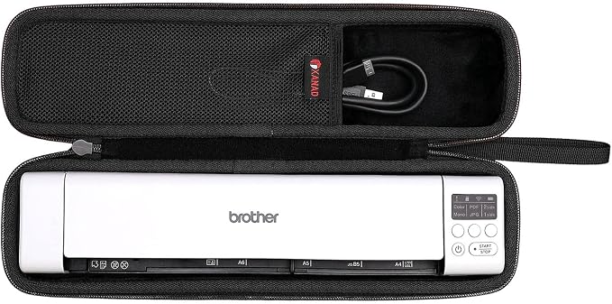 XANAD Hard Case for Brother DS-640 or DS-740D or DS-940DW or DS-720D or Doxie Go SE Wireless Document Photo Scanner(Black)