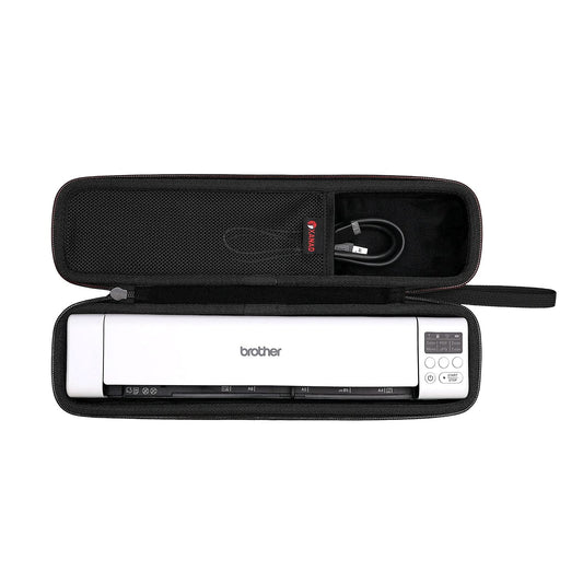 XANAD Hard Case for Brother DS-640 or DS-740D or DS-940DW or DS-720D or Doxie Go SE Wireless Document Photo Scanner(Black)