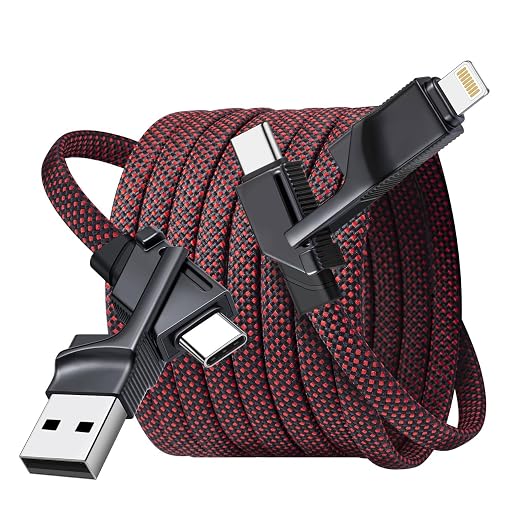 Miger USB C to Lightning Cable, 240W 4 in 1 Charging Cable Fast Charging