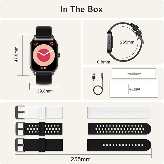 Smart Watches for Women,1.85" Fitness Tracker Watch Answer/Make Call,IP68 Waterproof Fitness Watch with Sleep/Step/Heart Rate/SpO2 Monitor, 120+ Sport Modes Smartwatch for Android iOS