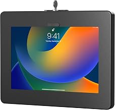 Locking iPad Wall Mount – CTA Anti-Theft Tablet Wall Mount For iPad 10th Gen 10.9-inch - iPad 7th/8/9 Gen - iPad Air 4 - Galaxy Tab - Lenovo Tab 4 - Zebra Tablets & More - Black - (PAD-PARAW)