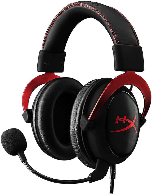 HyperX Cloud II Gaming Headset for PC & PS4 & Xbox One,Nintendo Switch - Red (KHX-HSCP-RD) (Renewed)