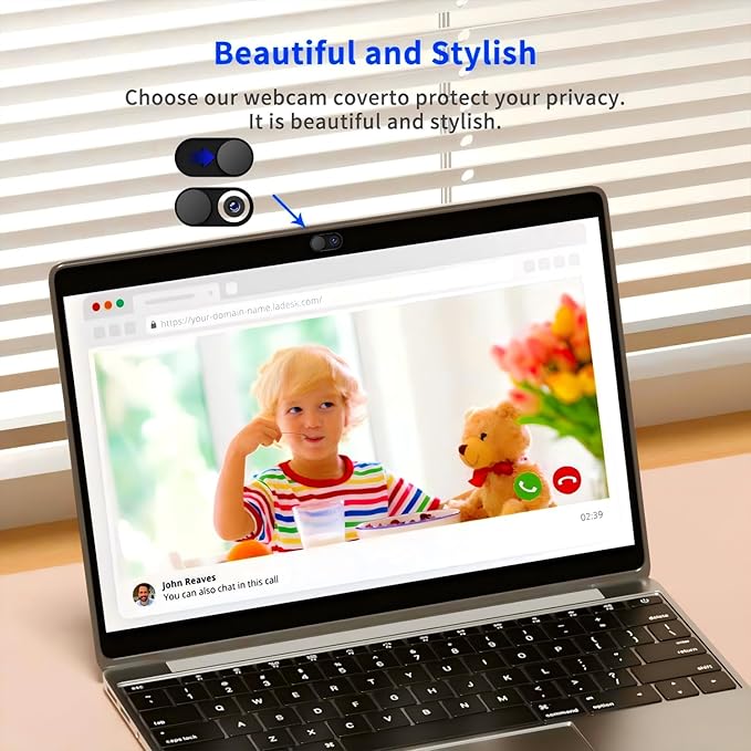 Universal Metal Camera Privacy Slider [3-Pack Black], 0.022-Inch Laptop Camera Cover, Compatible with MacBook Pro/Air, iMac, iPad Tablets, iPhone/Plus, Webcam Blocker, Protects Your Privacy