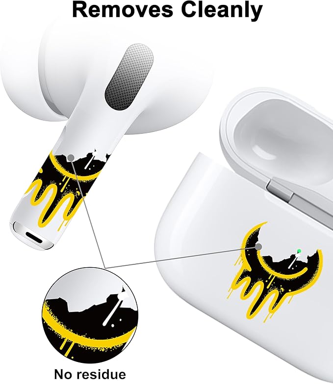 ROCKMAX Pink Lips Sticker for AirPods Pro 2nd Generation, Fashion Decal Skin Accessories for Earbuds and Charging Case, Universal Fit for AirPods 1/2/3/4 & AirPod Pro/Pro 2/Pro 3, Gift for Women&Girls