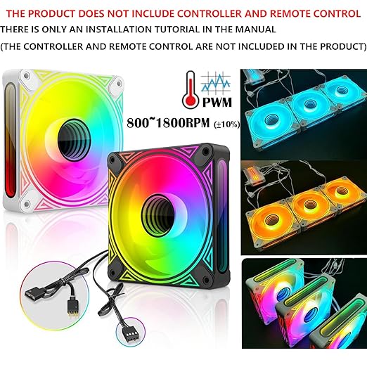 T-360MM Black ARGB Liquid CPU Water Cooling with 3 X 120mm ARGB PWM Fan,Temperature Display, Computer Water Cooling