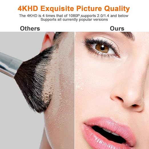 4K HDMI Cable 6 Feet/2 Pack,High Speed 18Gbps Braided HDMI 2.0 Cable Cord,4K@60Hz,2K,1080P,ARC HDR HDCP 3D,Sturdy&Flexible&Untangled&Supreme Texture,Compatible Monitor UHD TV PC PS5 Xbox+5 Ties