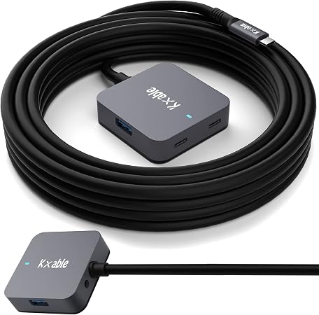 Upgrade USB C Hub, Expander Multi USB Ports Cable 15FT, Long USB 3.1 C Extension Cable with 4-Port (2 USB-A Ports+2 USB-C Ports), USB C Y Splitter Hub, Type-C Male to A-Female + C-Female Extender Cord - Image 3