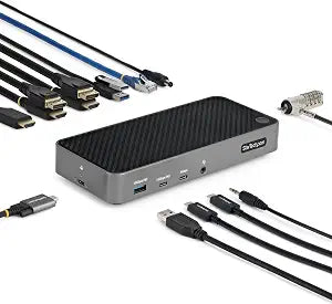 StarTech Universal USB-C Triple 4K Dock, MacBook Pro Air & Windows, HDMI DP
