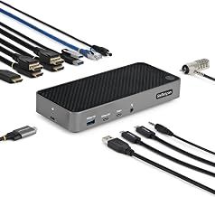 StarTech Universal USB-C Triple 4K Dock, MacBook Pro Air & Windows, HDMI DP - Image 1
