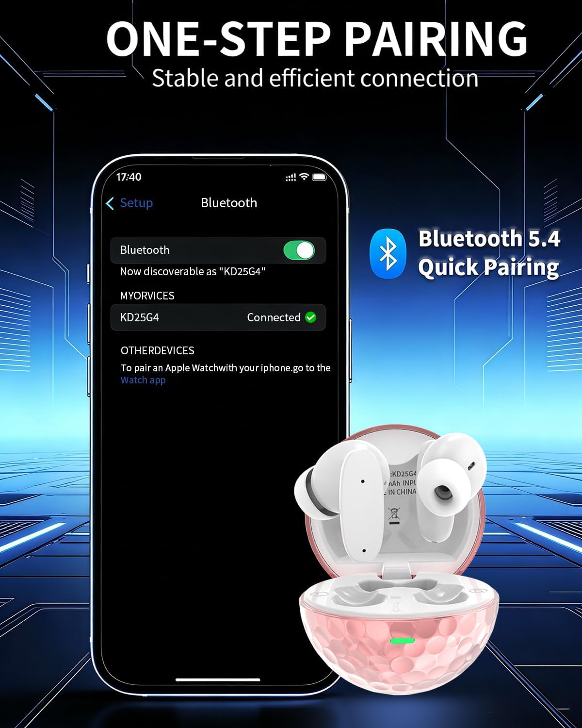True Wireless Earbuds – Bluetooth 5.4, Dual ENC ANC Noise Canceling, 13mm Deep Bass, IPX7 Waterproof, 18H Playtime | Techloop Living
