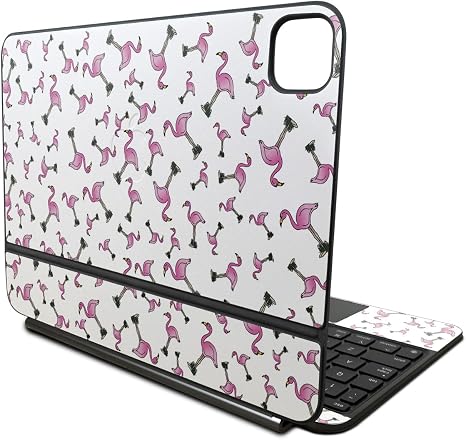 Skin Compatible with Apple Magic Keyboard for iPad Pro 11‑inch (M4) 2024 - Cool Flamingo - Premium 3M Vinyl Protective Wrap Decal Cover - Easy to Apply | Crafted in The USA by MightySkins - Image 5