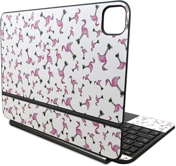 Skin Compatible with Apple Magic Keyboard for iPad Pro 11‑inch (M4) 2024 - Cool Flamingo - Premium 3M Vinyl Protective Wrap Decal Cover - Easy to Apply | Crafted in The USA by MightySkins - Image 7