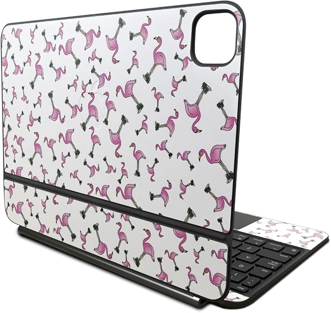 Skin Compatible with Apple Magic Keyboard for iPad Pro 11‑inch (M4) 2024 - Cool Flamingo - Premium 3M Vinyl Protective Wrap Decal Cover - Easy to Apply | Crafted in The USA by MightySkins - Image 8
