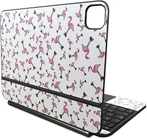 Skin Compatible with Apple Magic Keyboard for iPad Pro 11‑inch (M4) 2024 - Cool Flamingo - Premium 3M Vinyl Protective Wrap Decal Cover - Easy to Apply | Crafted in The USA by MightySkins - Image 1