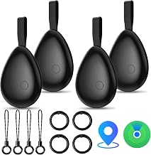 Tracker Tags (iOS Only) 4 Pack: Bluetooth Item Finder with Apple Find My APP, Item Locator for Keys Finder, Bags Wallets Anti-Loss, IP68 Waterproof Smart Tag (Water Drop) - Image 1