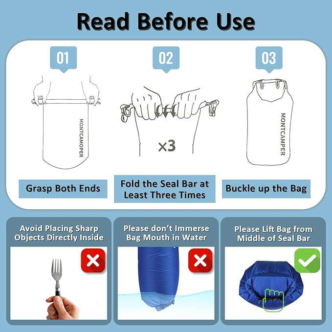 2-pack 30D Nylon Waterproof Dry Bag-Portable Storage Sack for Kayaking, Hiking and Rafting-Roll Top Closure-Float on Water(5L/20L,Red)