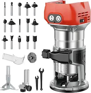 Cordless Compact Router Compatible with Milwaukee 18V Battery (Bare Tool)