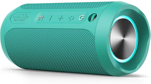 EDUPLINK Bluetooth Speaker IPX7 Waterproof Wireless Speaker with 20H Playtime TWS Stereo Pairing Portable Outdoor Speakers for Beach Camping Travel Gifts for Men Women Girls Boys Teens Dark Teal