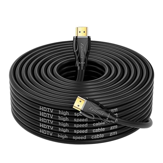 50FT Long HDMI Cables 4K60Hz, High Speed 4K HDMI Cord with Gold Plated Connectors, Compatible with PlayStation Arc PS3 PS4 PC HDTV - Image 6