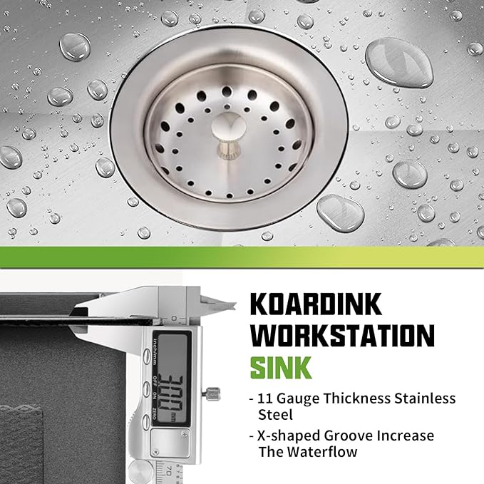 27x18 Inch Kitchen And Bar Sink-Stainless Steel Drop In Kitchen Sink Modern Single Bowl Topmount Bar Sink Come With Silicon Mat,Drain Strainer Set Compatibility With Various Kitchen&Bar Style