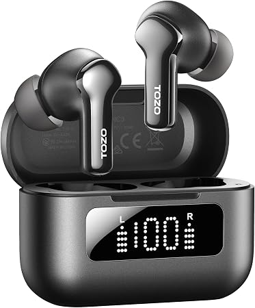 TOZO Hybrid Active Noise Cancelling in Ear Wireless Earbuds, 68H Playtime