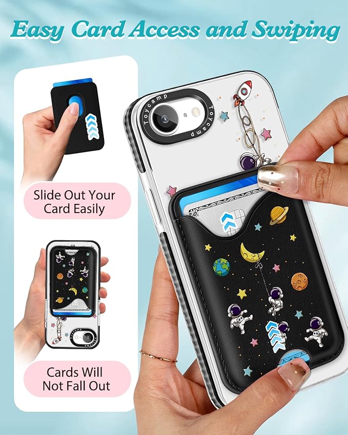 Toycamp for iPhone 16e Case 6.1 Inch - Compatible with Magsafe Credit Card Holder Wallet Magnetic Cute Women Teen Girls Kawaii Girly Unique Man Boys Design Phone Cover for iPhone 16e