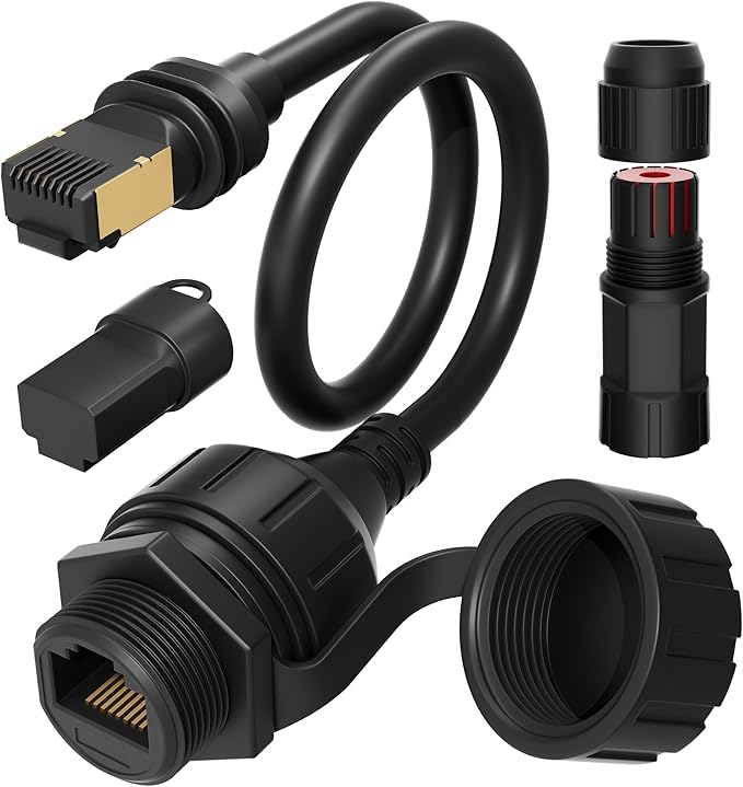 Starlink Ethernet Adapter Gen 3/Mini, Starlink Mini Cable Extension to RJ45 Coupler Waterproof Compatible with Starlink Gen 3 Dish and Router (1 Pack)