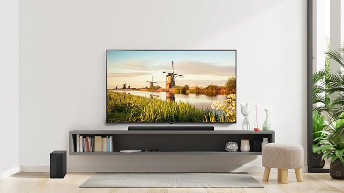 LG S60T 3.1 ch. Soundbar with Wireless Subwoofer, Dolby Audio, TV Synergy, Wow Interface, AI Sound Pro