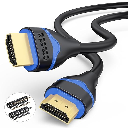 4K HDMI Cable 6.6FT 20-Pack, HDMI to HDMI Cable High Speed HDMI Cord 2.0 Ultra HD 4K@60Hz, 2K@144Hz, HDR, 3D, Dolby, HDCP 2.2, ARC for PS5, PS4, HDTV, Monitor, Xbox, Blu-ray, Laptop