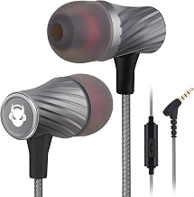 Wired Earbuds with Microphone Super Bass Passive Noise Cancelling Corded - Image 1