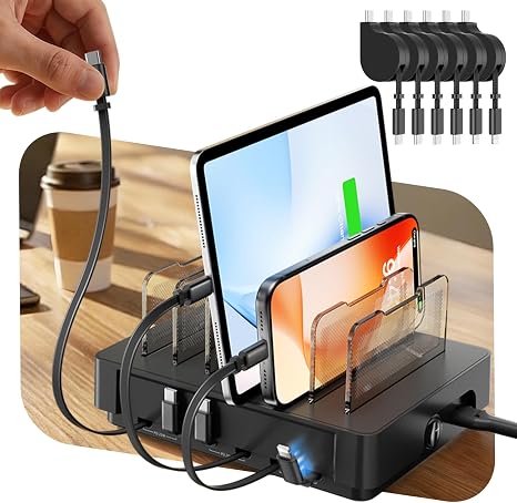 SooPii HomeHub H1 60W Charging Station for Multiple Devices, Black