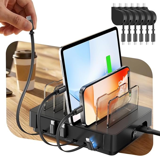 SooPii HomeHub H1 60W Charging Station for Multiple Devices, Black