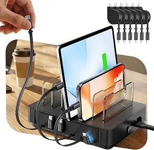 SooPii HomeHub H1 60W Charging Station for Multiple Devices, Black
