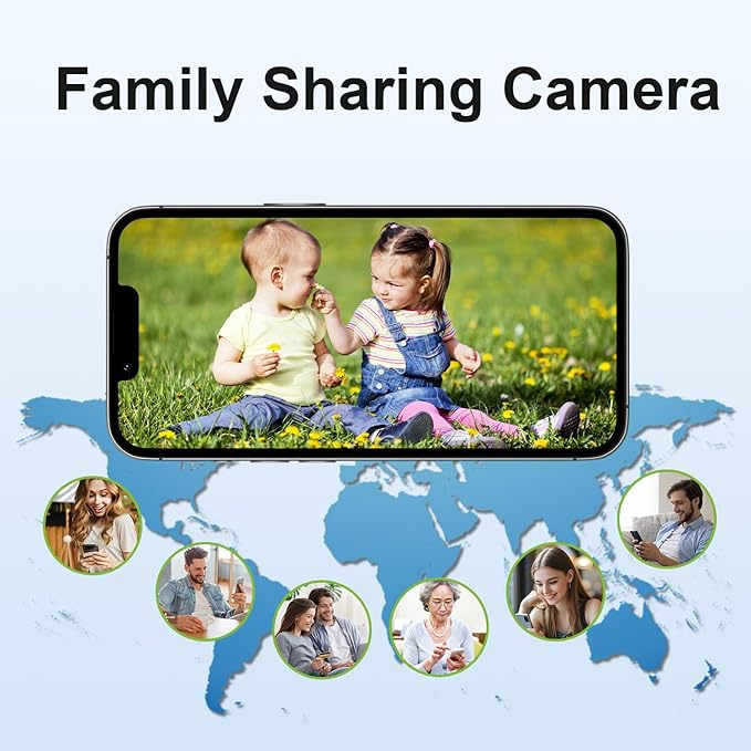 4G Cellular Security Camera, No WiFi Security Camera, Cameras For Home Security, 360° Live View, 2K Color night Vision, PIR Motion Detection, Instant Notification, 2-Way Talk, Built-in SIM Card