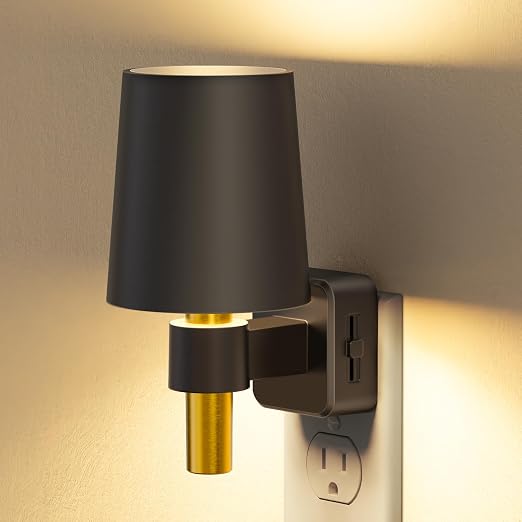 Briignite Night Light Dimmable Night Lights Plug into Wall Soft White 3000K