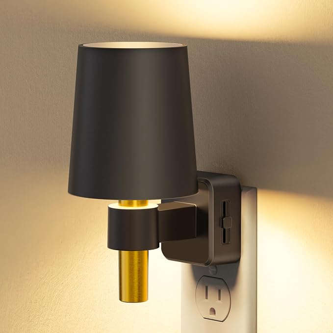 Briignite Night Light Dimmable Night Lights Plug into Wall Soft White 3000K