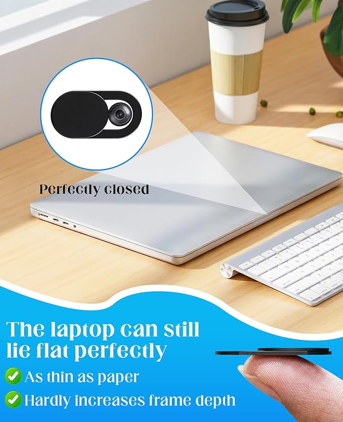 10PCS Cell Phone Camera Cover, Ultra-Thin Universal Laptop Front Webcam Cover Slide