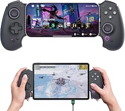 abxylute S9 Full-Size Gaming Phone Controller for iPhone 18 Pro Max/iPhone Duo, iPhone 15/16/17, iPad Mini 6/7 Android Tablet Bluetooth TypeC Mobile Gamepad Free Button Mapping Genshin Impact, Hall Effect Joystick (black) - Image 1
