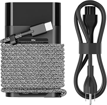 DJW 65W USB C Laptop Charger Compatible with HP Spectre x360,Envy,Elitebook x360,Pavilion, Elite x2,Chromebook,Omnibook,Dragonfly,Zbook,ProBook Travel Computer Charger USB Type C AC Power Adapter - Image 2