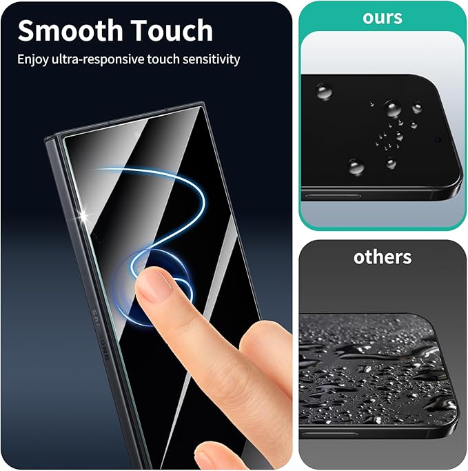 3+3-Pack, Privacy Screen Protector and Camera Lens Protector for Samsung Galaxy Z TriFold/Fold7, Anti-Spy Tempered Glass Film, Dark Private Black Protection, 9H Hardness, Anti-Scratch, Bubble Free