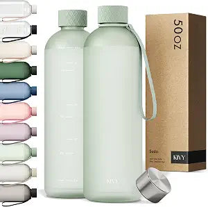KIVY Large Water Bottle 50oz Tritan - Lightweight & Shatterproof - BPA Free