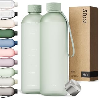 KIVY Large Water Bottle 50oz Tritan - Lightweight & Shatterproof - BPA Free - Image 1