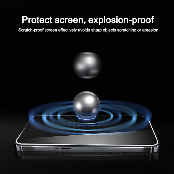 Ailun 3 Pack Privacy Screen Protector for iPhone 17 [6.3 inch]+ 3 Pack Camera Lens Protector with Installation Frame,Dynamic Island Compatible,Anti Spy Tempered Glass[9H Hardness]-HD