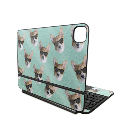 Glossy Glitter Skin Compatible with Apple Magic Keyboard for iPad Pro 11‑inch