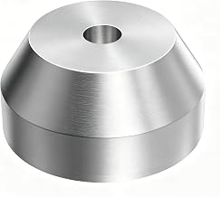45 RPM Adapter Solid Aluminum for Most Vinyl Record Turntables 2.2oz Replaces Standard 7" Singles Adaptor (51G, Silver)