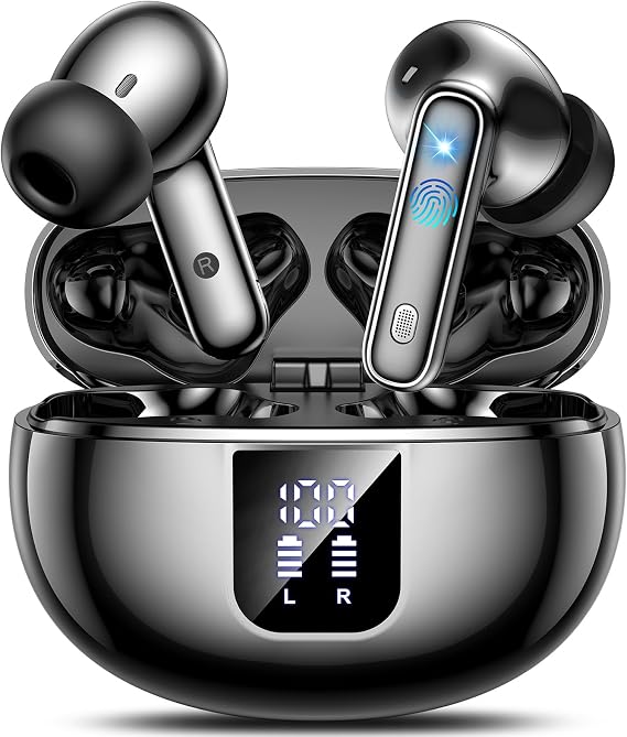 True Earbuds Wireless Bluetooth 5.4 with Active Noise Cancelling Earbuds