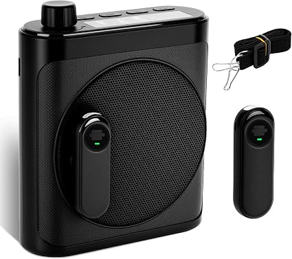 Voice Amplifier for Teachers with 2 Magnetic Wireless Microphones